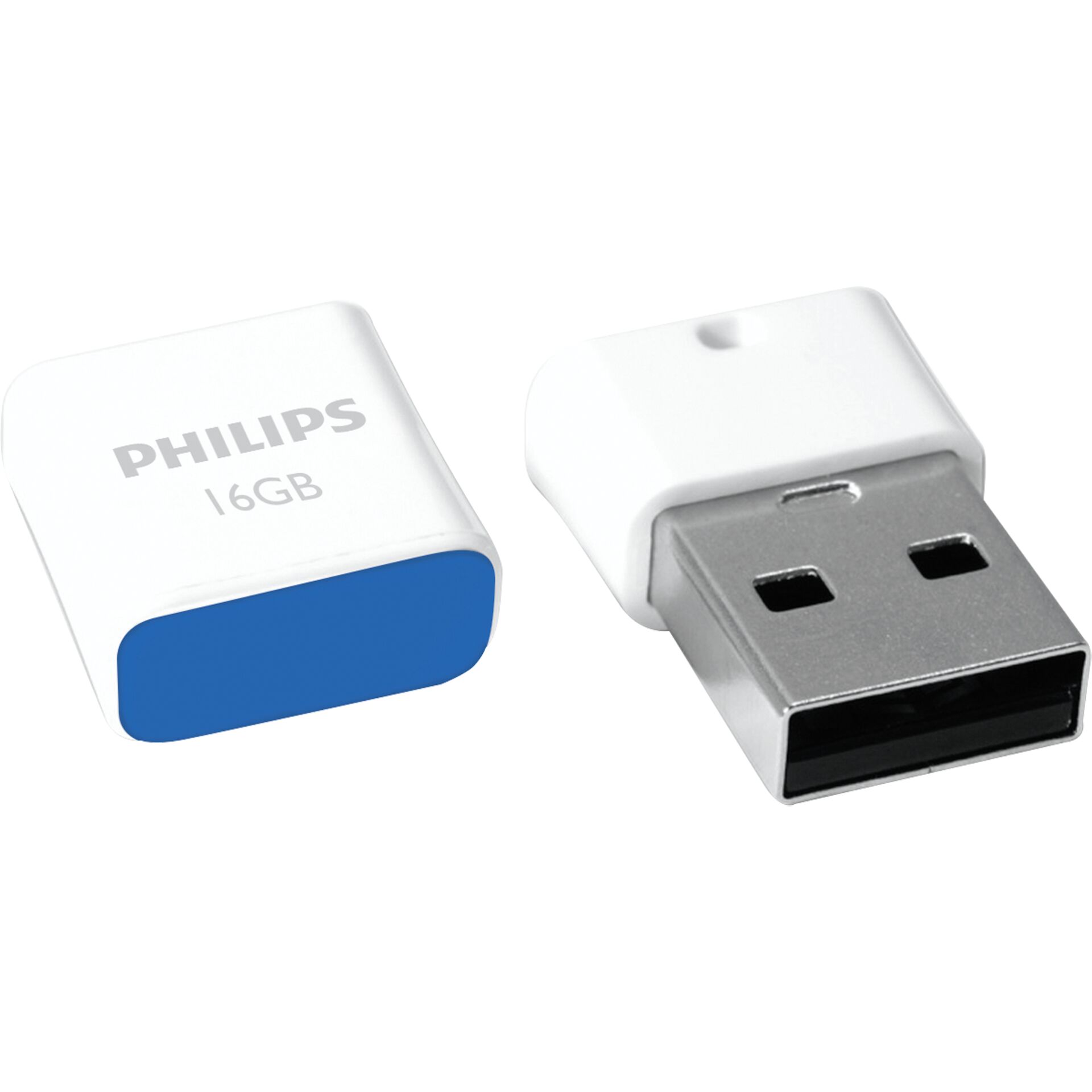 Philips FM16FD85B 00 USB Stick 16 GB USB Typ A 2 0 Blau  Weiss Speichermedien