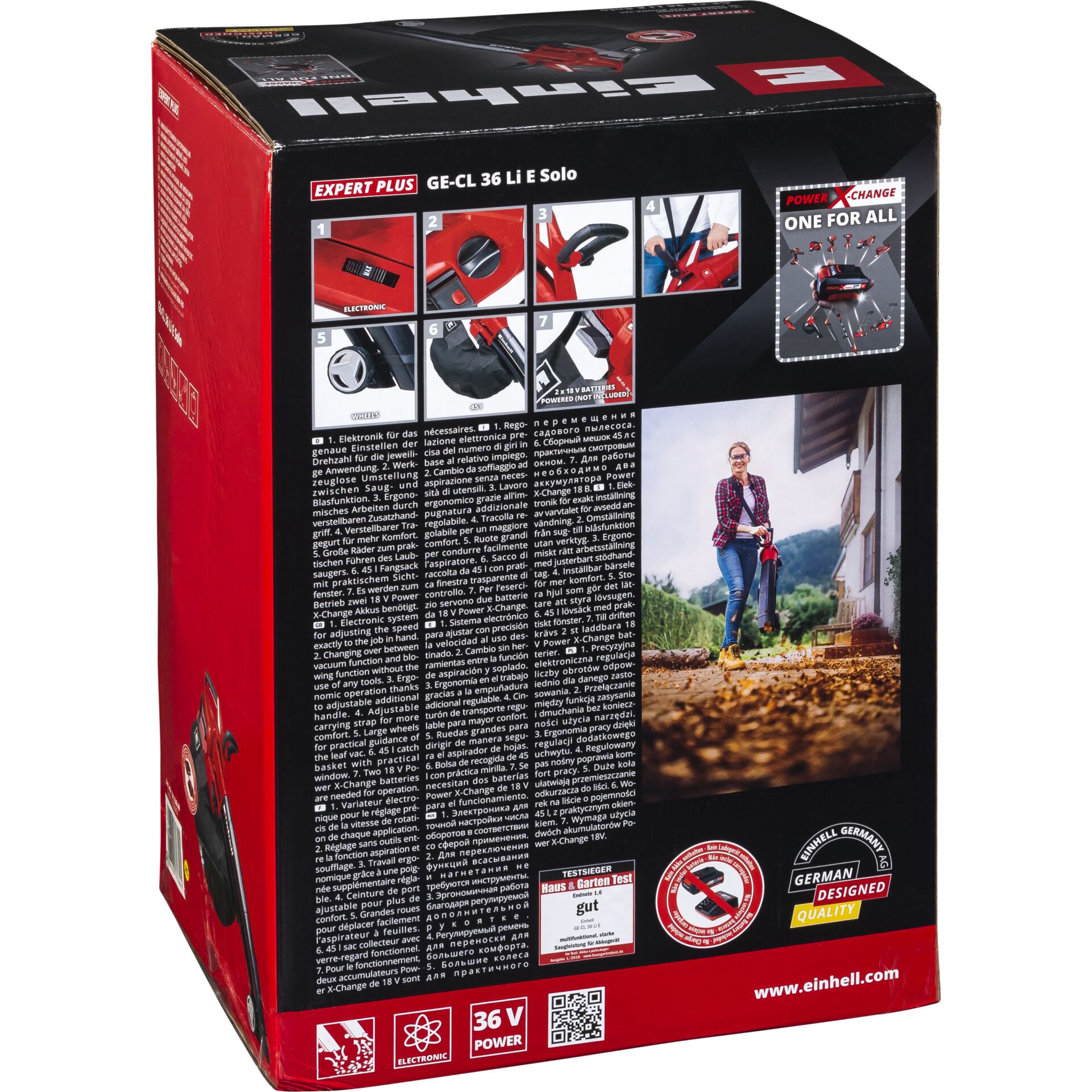 Einhell GE CL 36 Li Akku Laubsauger Gartenmaschinen