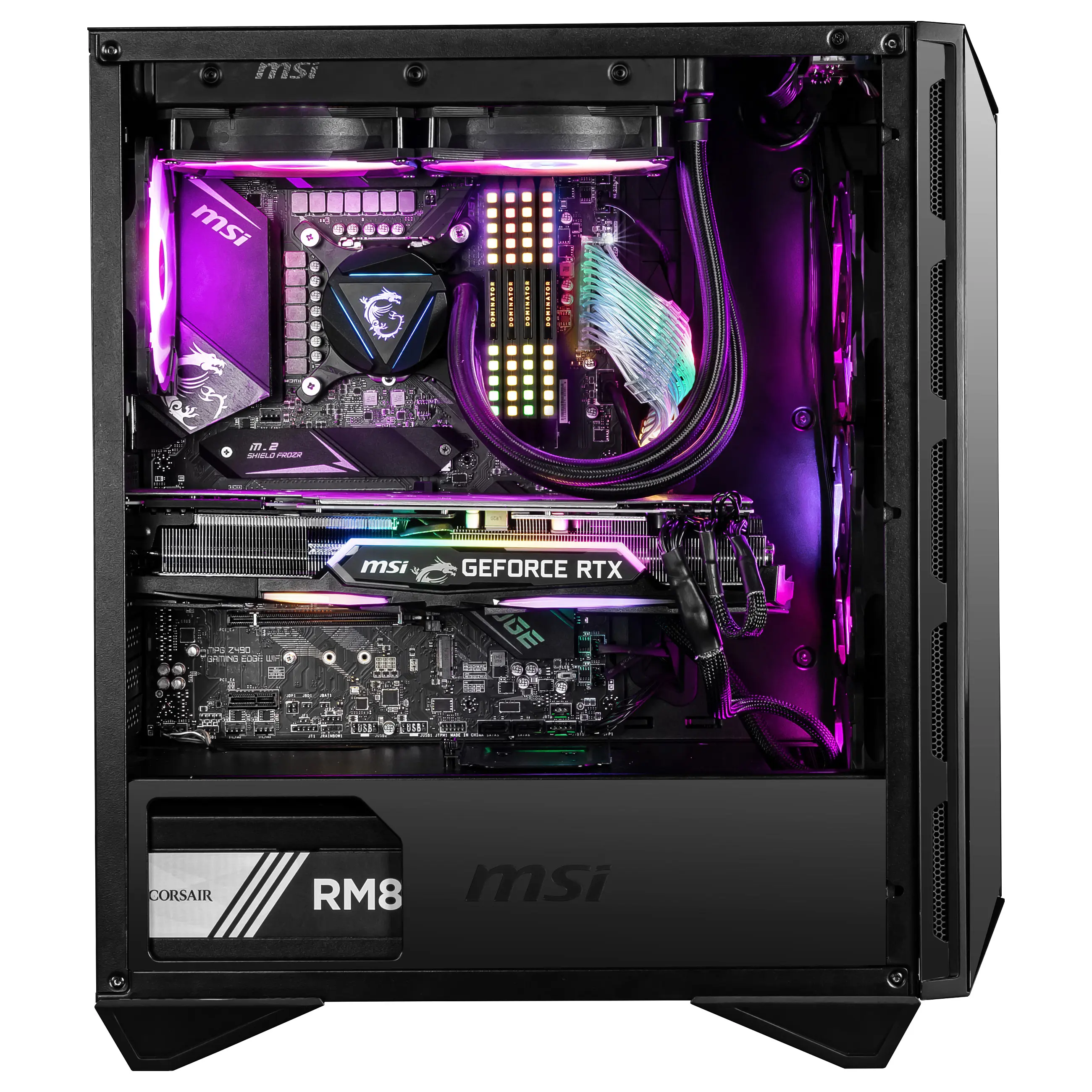 MSI MPG GUNGNIR 110R Computer Gehaeuse Midi Tower Schwarz PC-Zubehoer