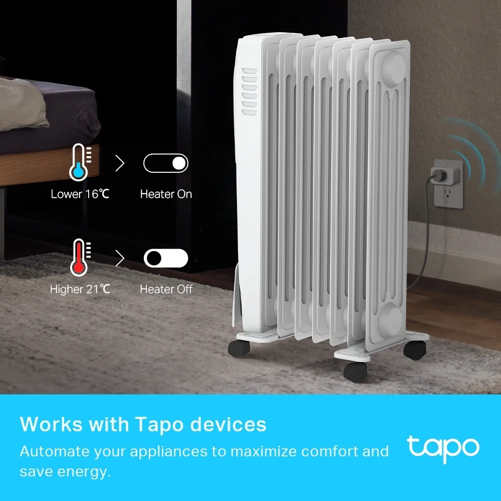 TP Link Tapo T315 Smart Temperatur   Feuchtigkeits Sensor   WLAN   App   Weiss Heizungssteuerung
