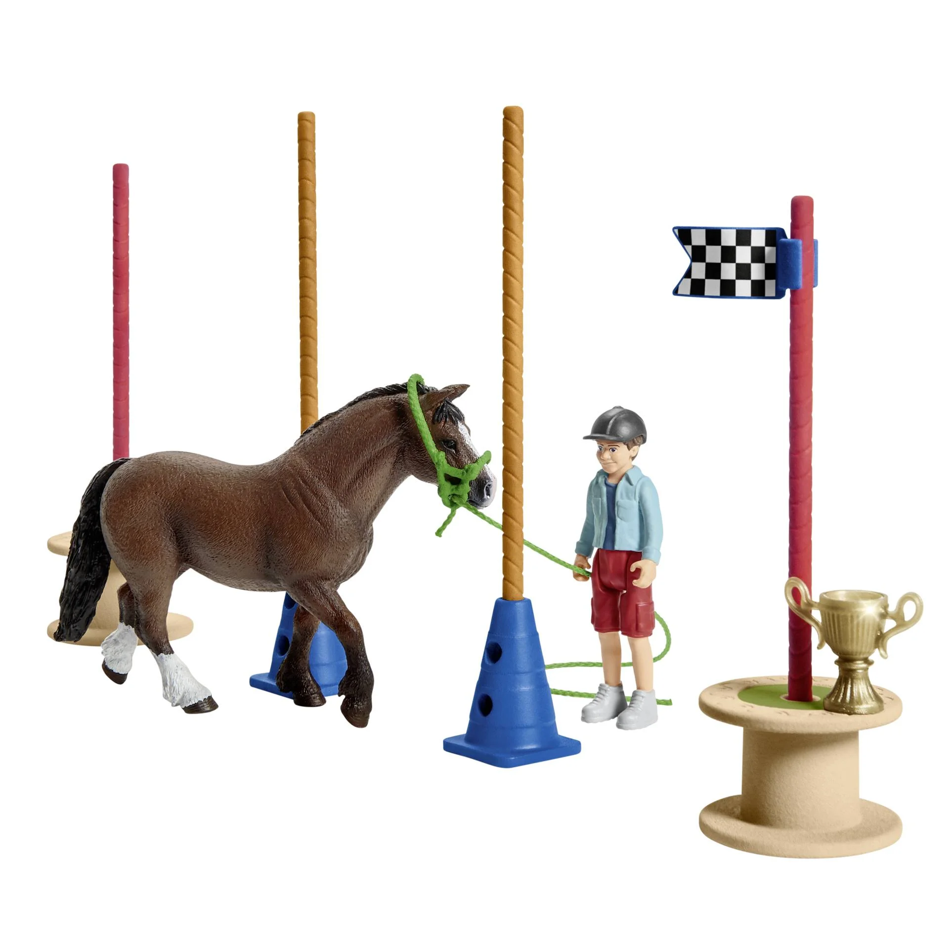 Schleich Farm World 42482 Pony Agility Rennen Spielfiguren