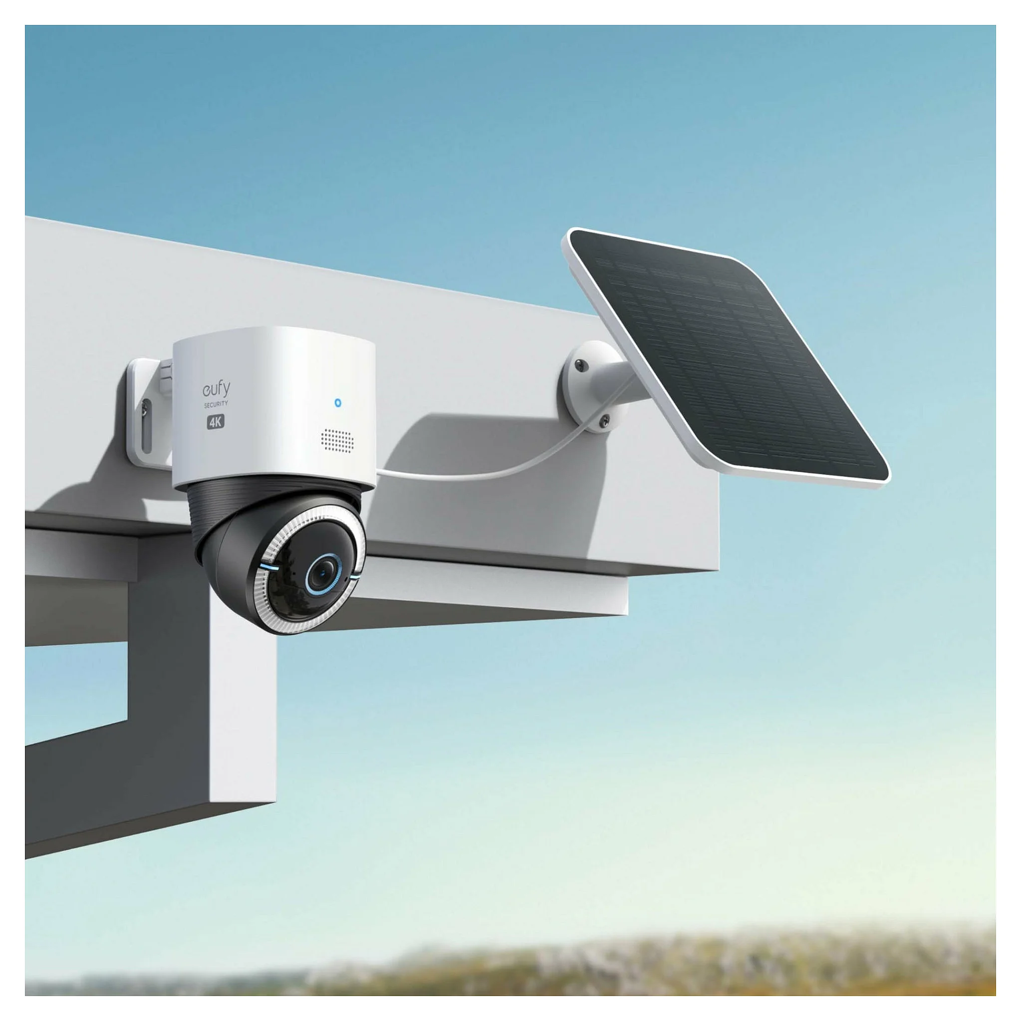 Eufy 4G LTE Cam S330 Patrone  Form  IP Sicherheitskamera Draussen 3840 x 2160 Pixel Decke Wand Stange Ueberwachungskameras