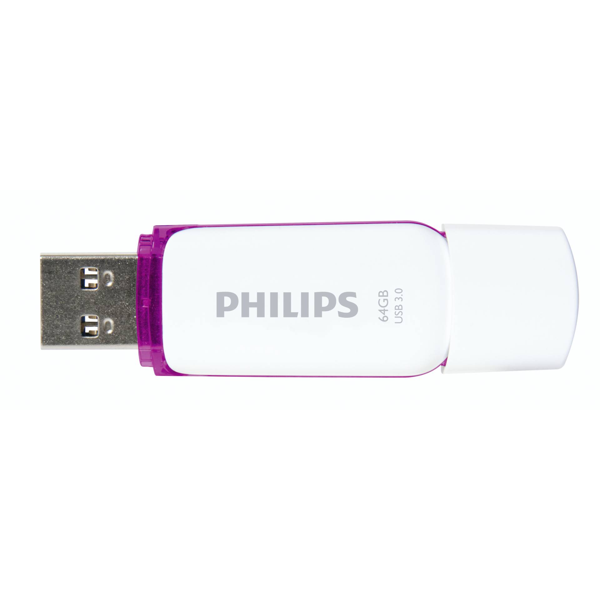 Philips FM64FD75B USB Stick 64 GB USB Typ A 3 2 Gen 1  3 1 Gen 1  Violett  Weiss Speichermedien