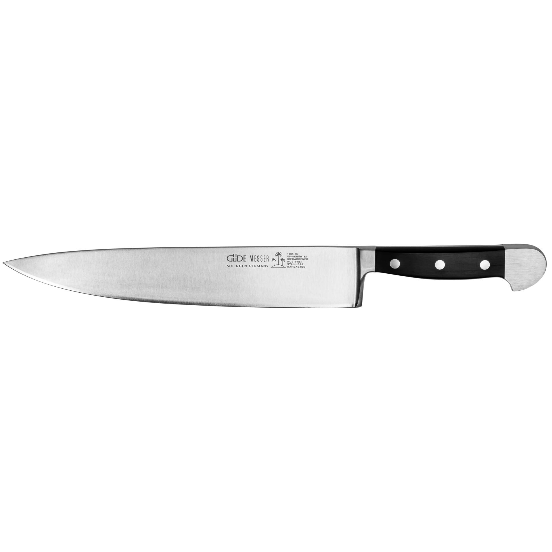 Guede Alpha Kochmesser 26 cm POM schwarz 180526 Besteck & Aufbewahrung