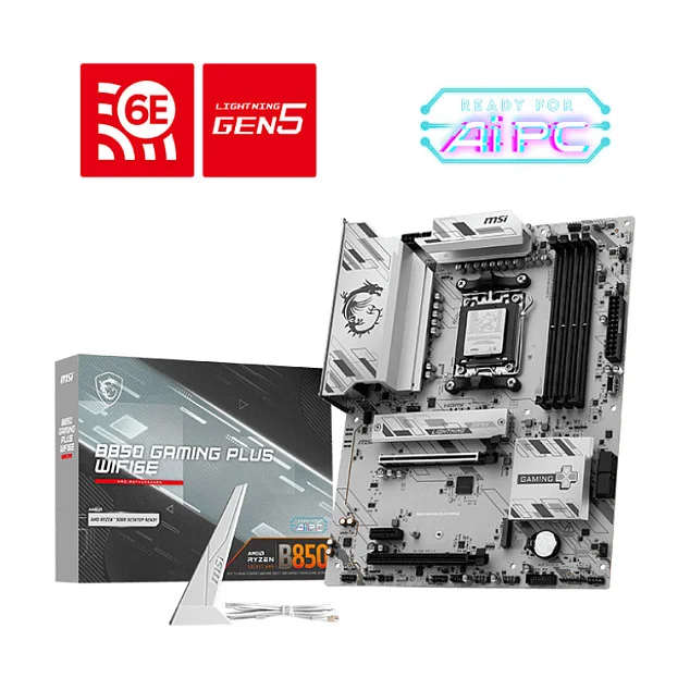 MSI B850 GAMING PLUS WIFI6E Motherboard AMD B850 Sockel AM5 ATX PC-Zubehoer