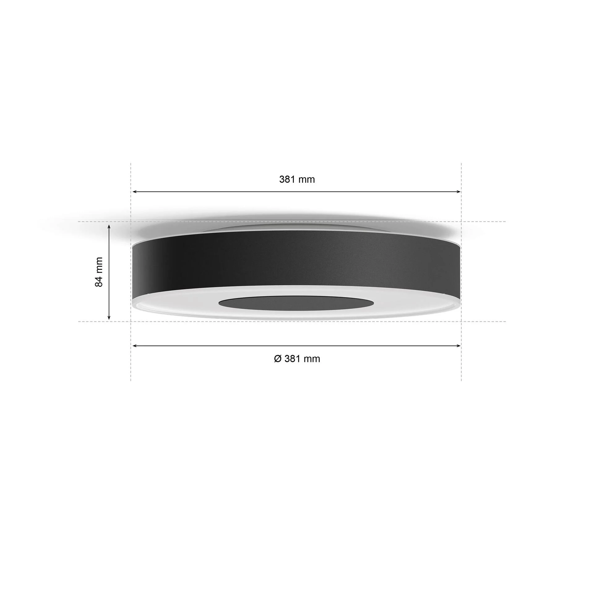 Philips Hue White Col Amb Infuse Deckenleu M schwarz 2400lm Leuchtmittel & Lampen