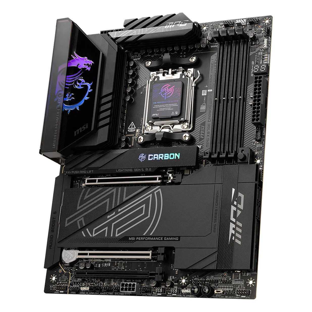MSI MPG X870E CARBON WIFI Motherboard AMD X870E Sockel AM5 ATX PC-Zubehoer