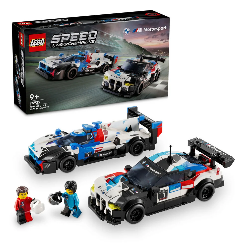 LEGO Bauspielzeug Rennwagen Speed Champions BMW M4 GT3 BMW M Hybrid V8 Spielwaren