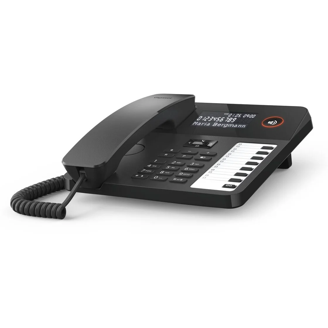 Gigaset Desk 600 Schnurlostelefon Schwarz DECT Telefon mit Anrufbeantworter