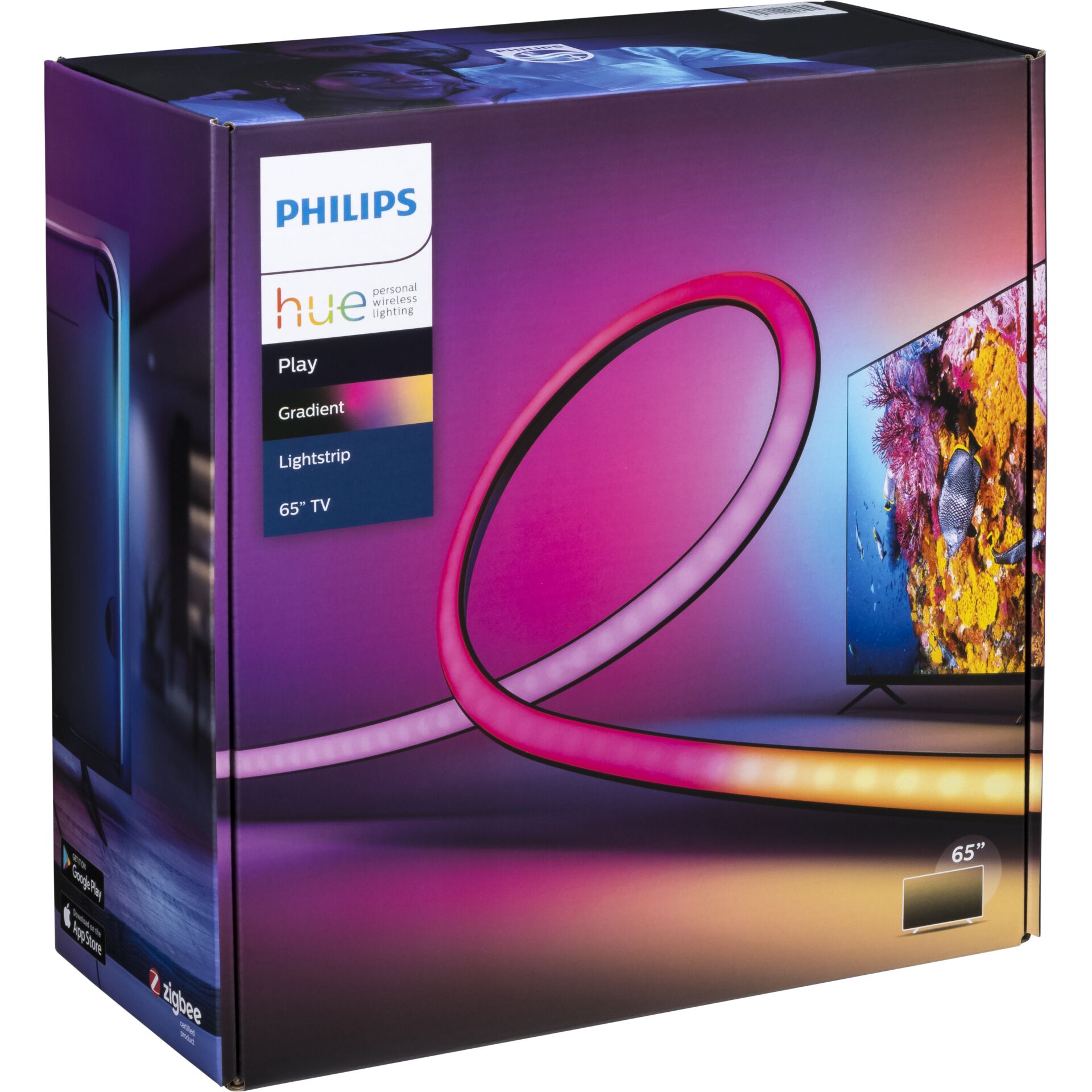 Philips Hue White and Color ambiance TV Play Gradient Lightstrip 65  Lightstrips
