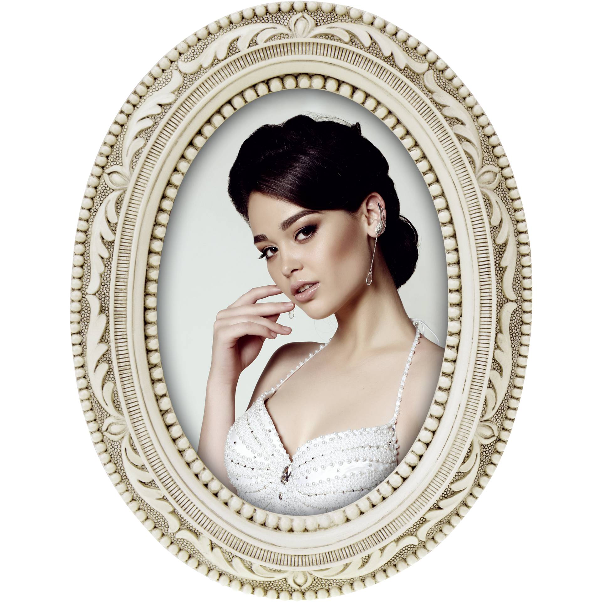 ZEP Neuchatel 10x15 Kunstharz Portrait weiss EH3646 Bilderrahmen