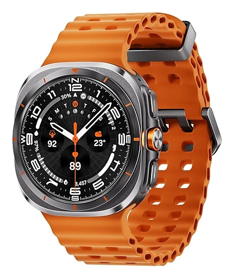 Samsung Galaxy Watch Ultra 3 81 cm  1 5   AMOLED 47 mm Digital 480 x 480 Pixel Touchscreen 4G Grau  Titan WLAN GPS Smartwatches & Fitnesstracker