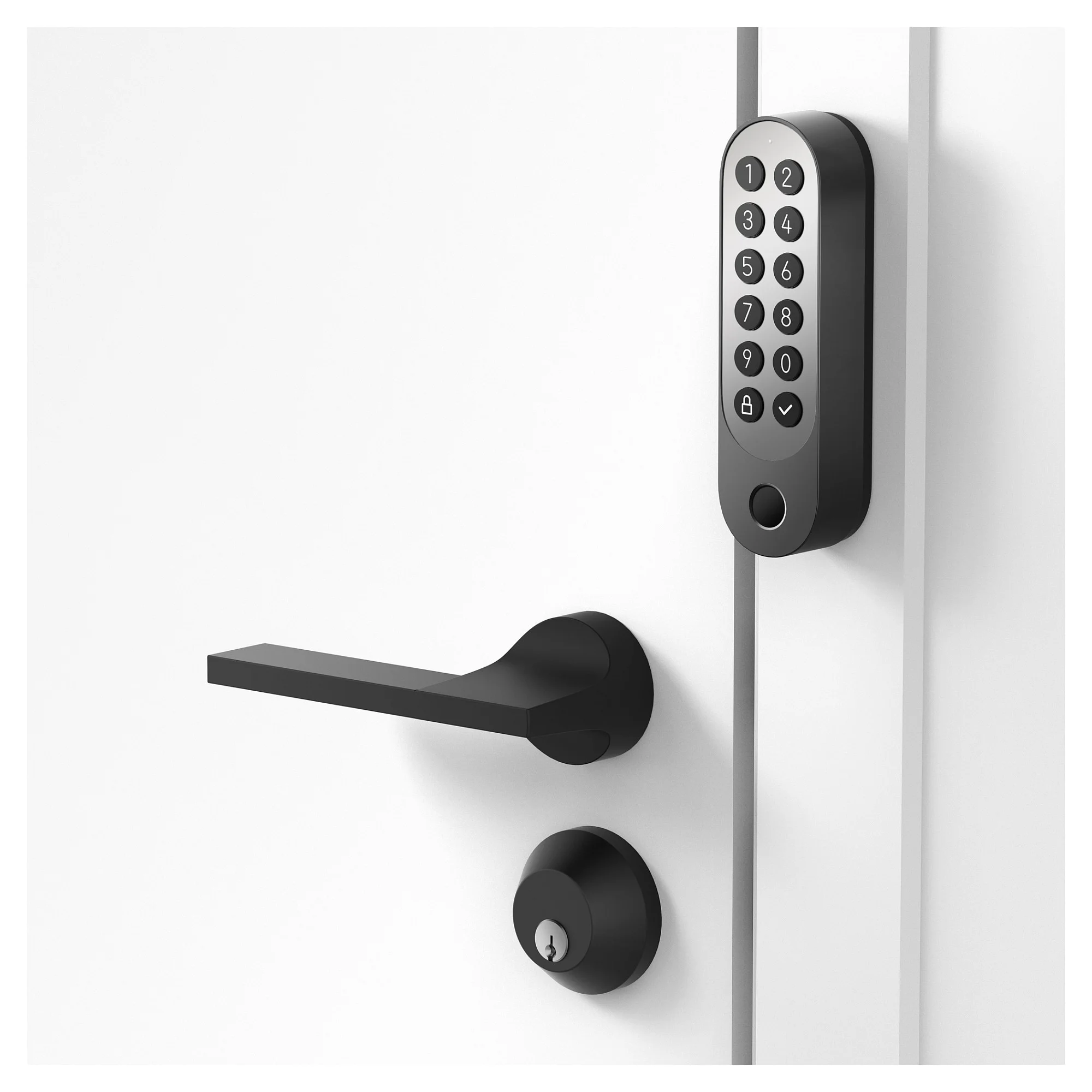 Aqara Smart Lock U200  Black  smartes Tuerschloss mit verschiedenen Entriegelungsmethoden Tuerklingeln & Tuerschloesser