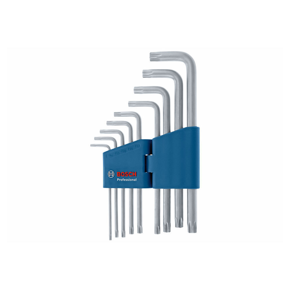 Bosch Professional Winkelschluesselsatz TORX  9 tlg  Bohrer & Schrauber