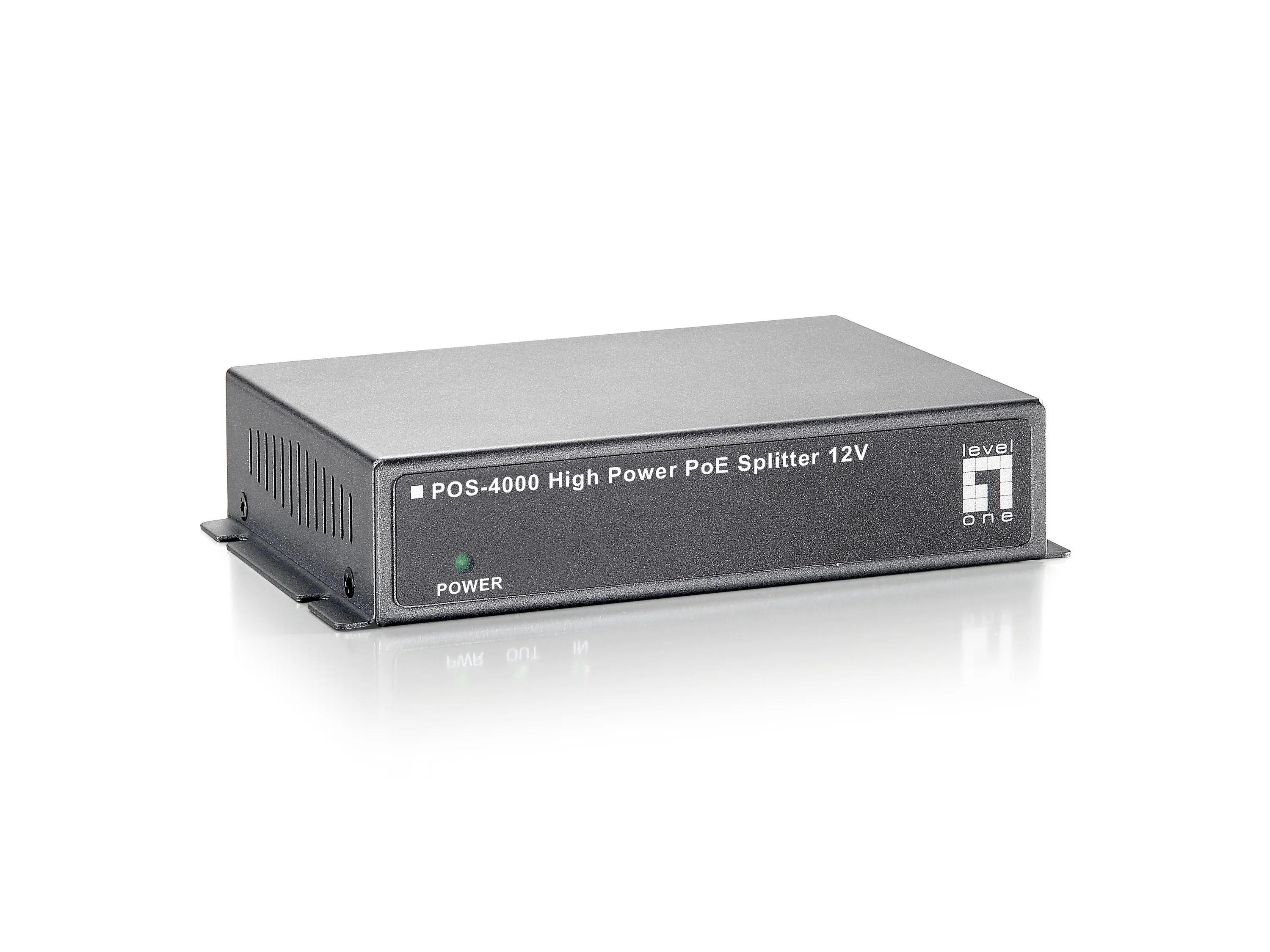 LevelOne POS 4000 Netzwerksplitter Power over Ethernet PoE Grau