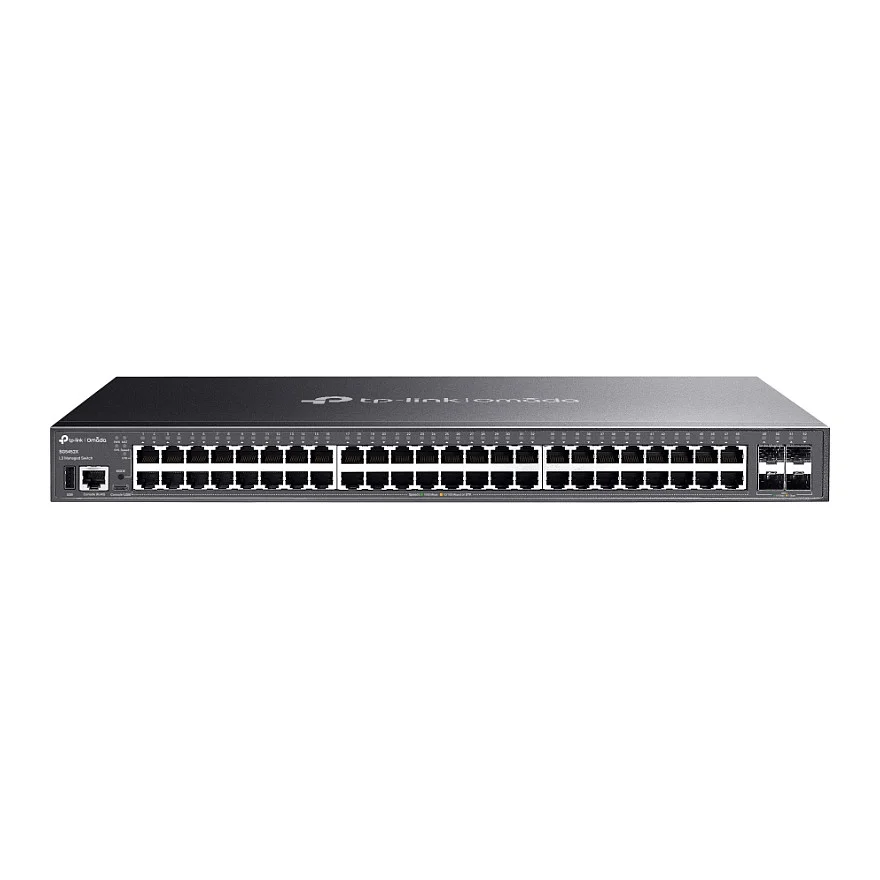 TP Link Omada SG5452X Netzwerk Switch Managed L3 Gigabit Ethernet  10 100 1000  Schwarz Switches