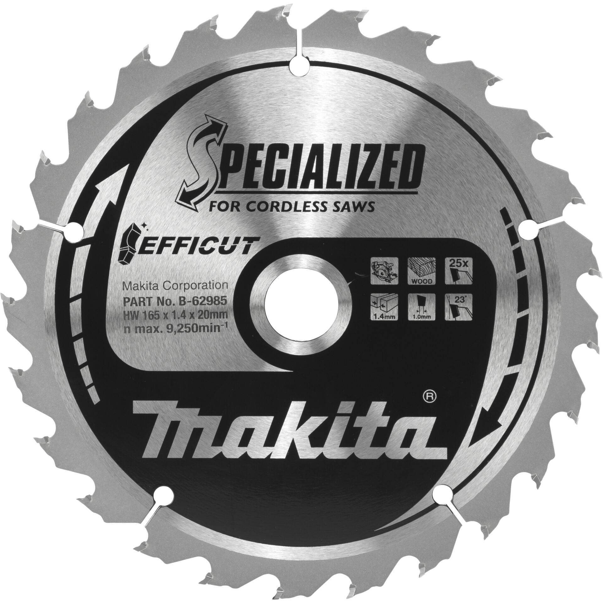 Makita B 62985 EFFICUT Saegeb 165x20x25Z Saegen