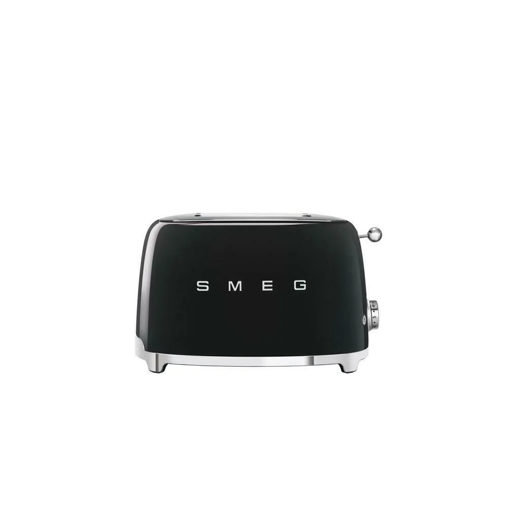 SMEG 2 Schlitz Toaster  schwarz Kuechenkleingeraete