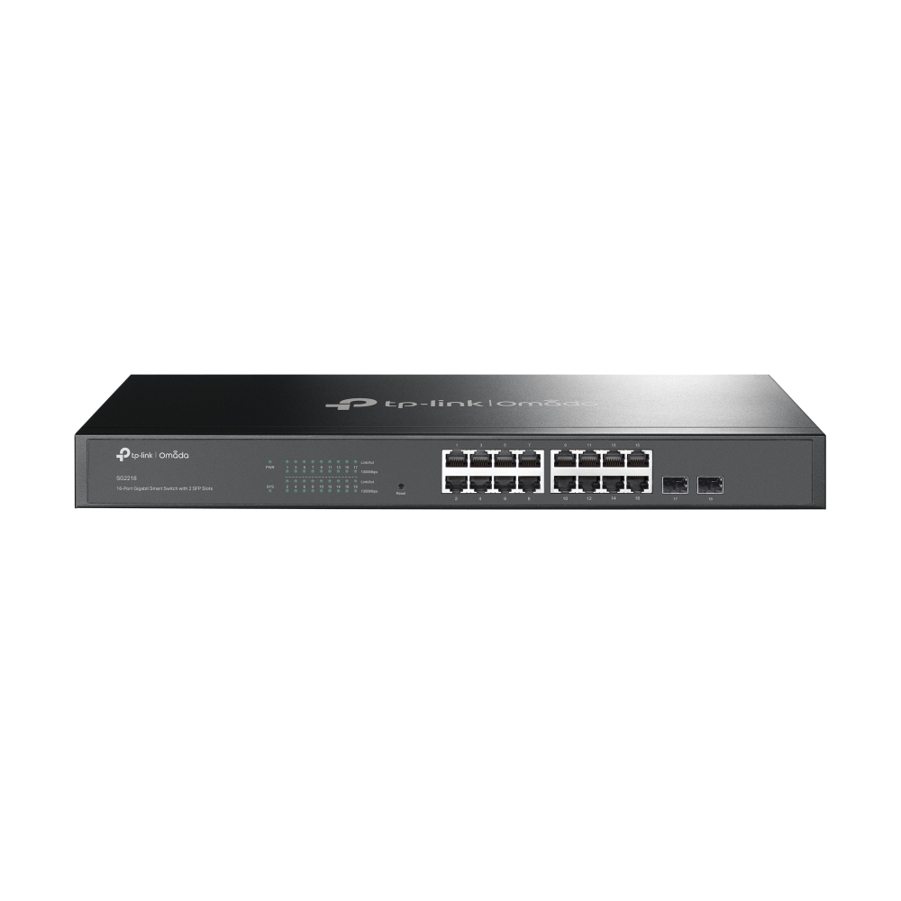 TP Link Omada SG2218 Netzwerk Switch Managed L2 L2  Gigabit Ethernet  10 100 1000  1U Schwarz Switches Netzwerk