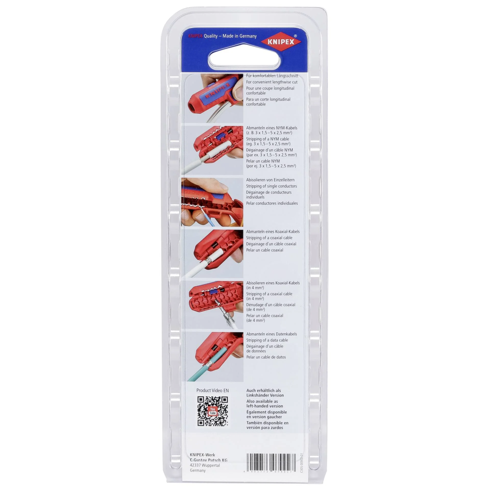 KNIPEX Universal  Abmantelungswerkzeug Bohrer & Schrauber