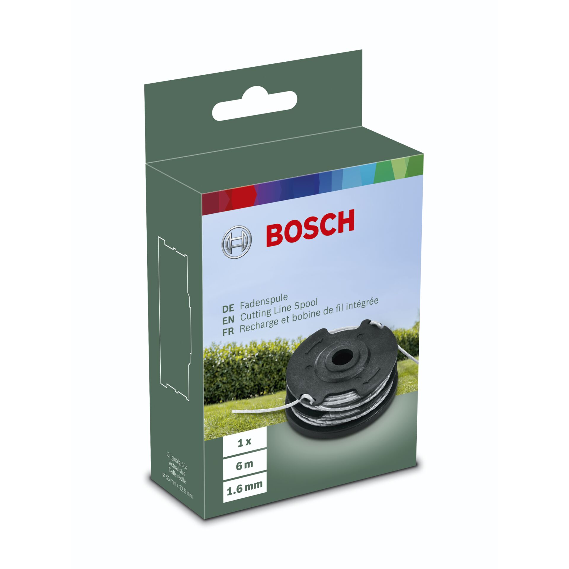 Bosch Trimmerfaden 1 6mm x 6m fuer ART 30 36 Li  24  27  30 Gartenmaschinen