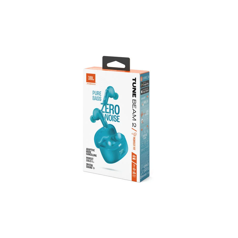 JBL True Wireless Noise Canceling Earbuds Tune Beam 2  Teal Kopfhoerer