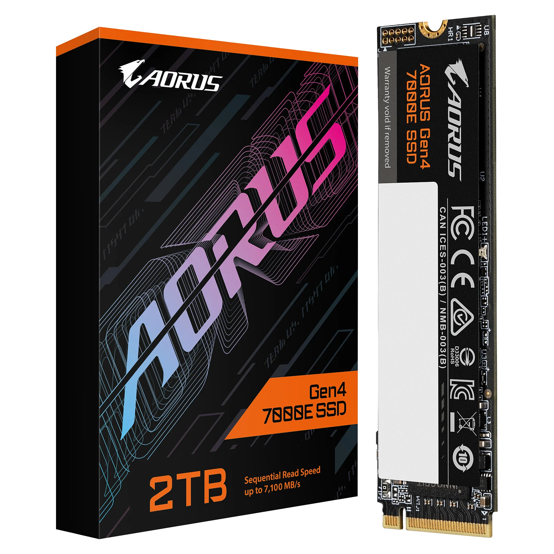GIGABYTE AORUS Gen4 7000E 2 TB M 2 PCI Express 4 0 NVMe 3D TLC NAND Speichermedien