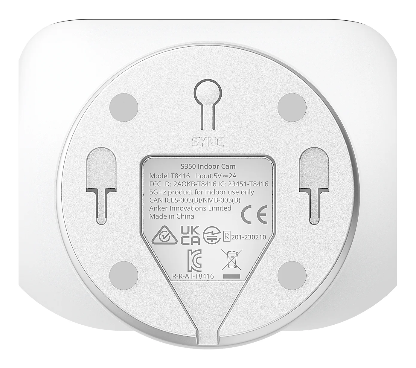 Eufy Indoor Cam S350 Gluehbirne IP Sicherheitskamera Drinnen 3840 x 2160 Pixel Tisch Bank Netzwerk