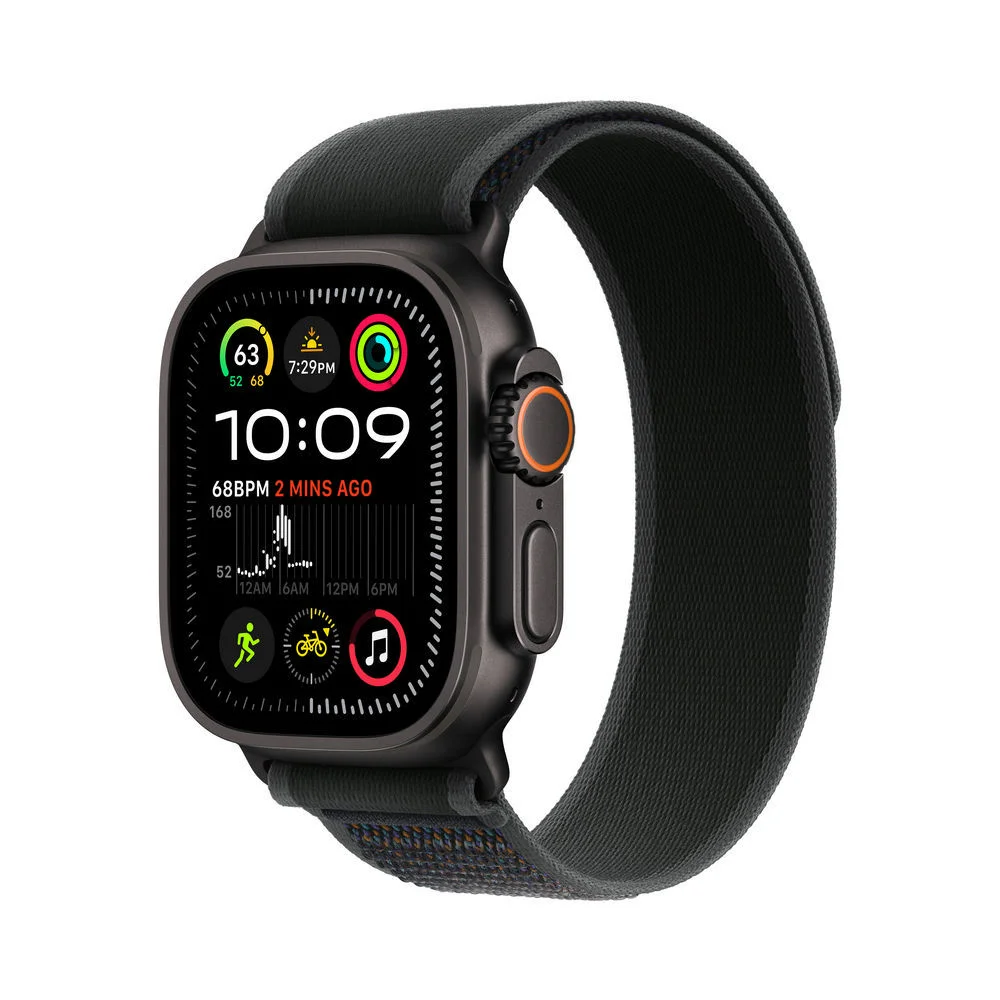Apple watch ultra 2 gps   cellular 49mm black titanium case with black trail loop   m l Smartwatches & Fitnesstracker