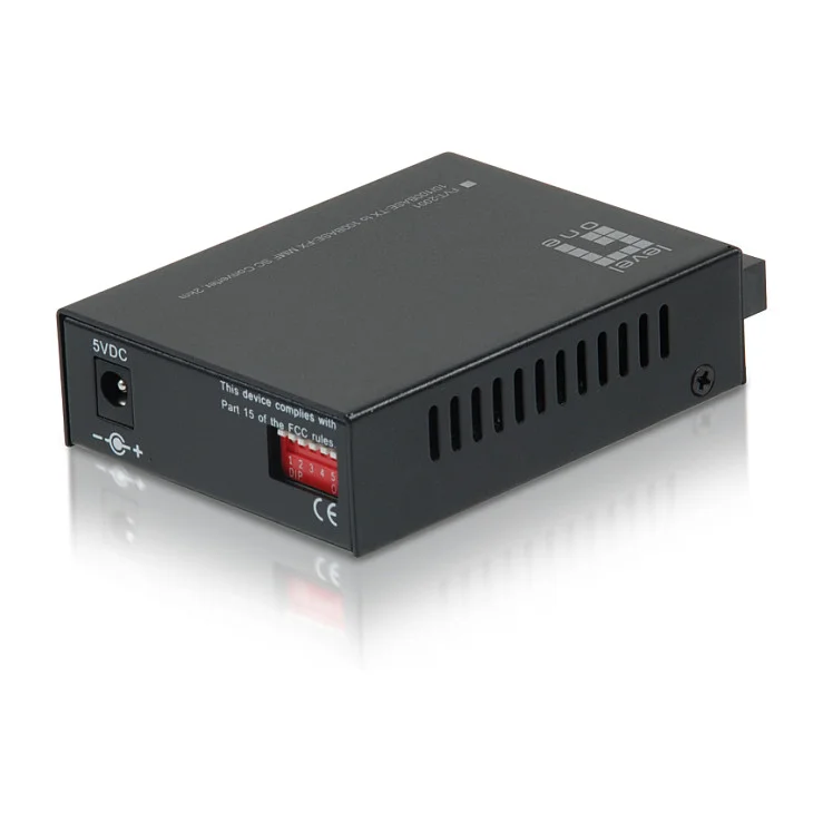 LevelOne FVT 2001 Netzwerk Medienkonverter 100 Mbit s 1310 nm Multi Modus Schwarz