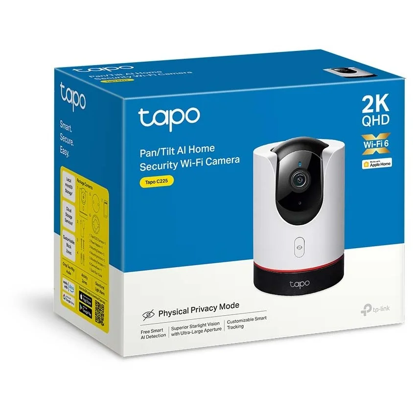 TP Link Tapo C225 Tower IP Sicherheitskamera Drinnen 2560 x 1440 Pixel Tisch Bank Netzwerk