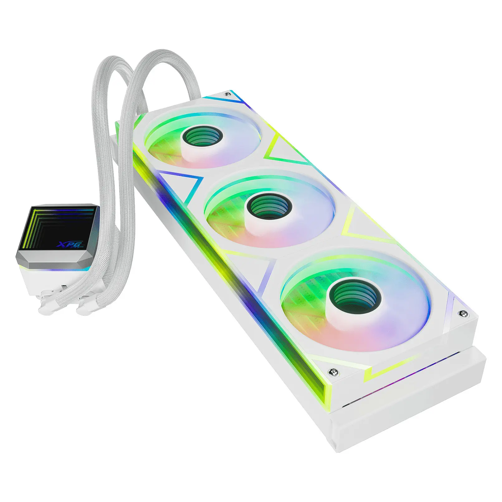 XPG LEVANTE II 360 Prozessor All in One Fluessigkeitskuehler 12 cm Weiss PC-Komponenten