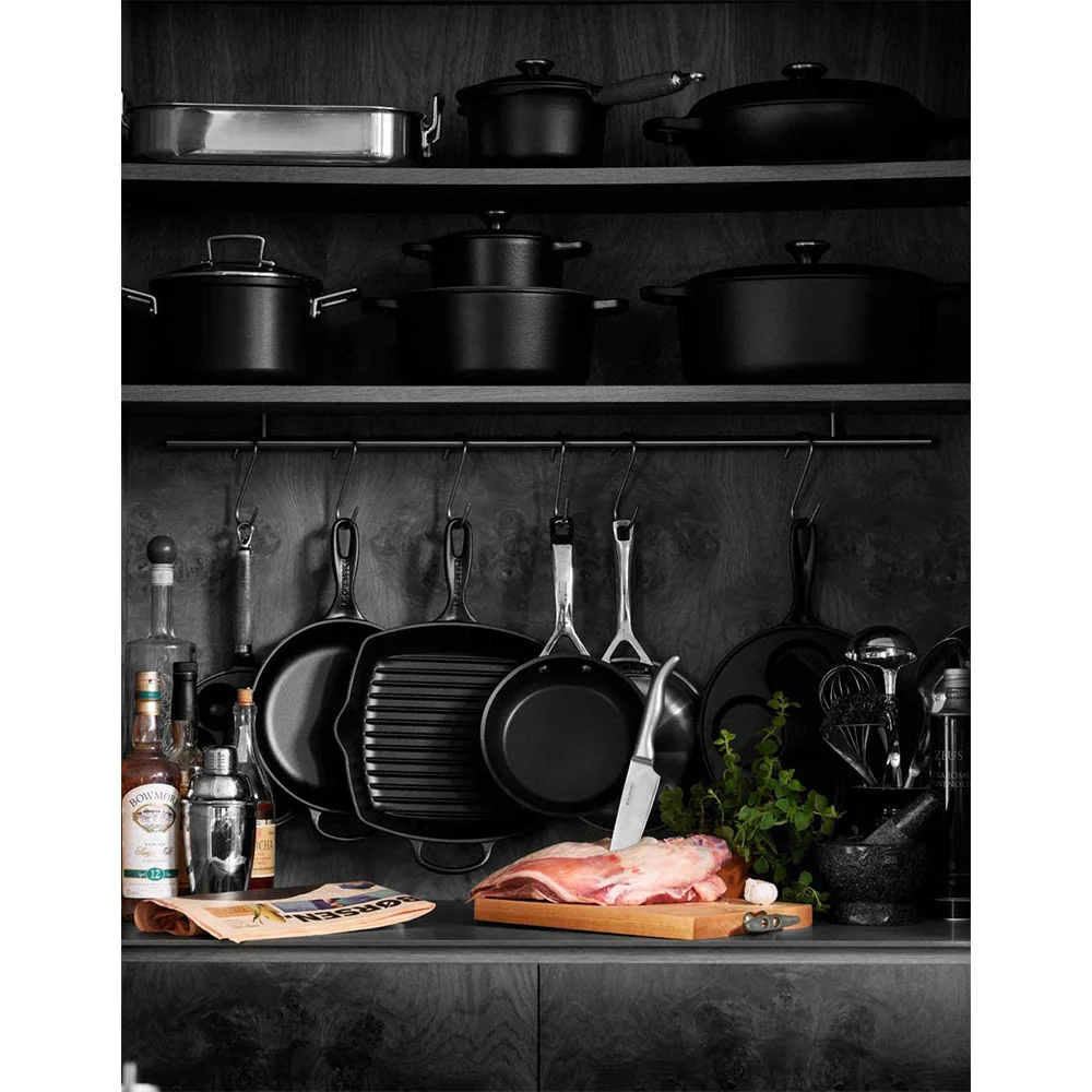 Le Creuset Signature Braeter Schwarz Oval 33 cm Kuechenkleingeraete