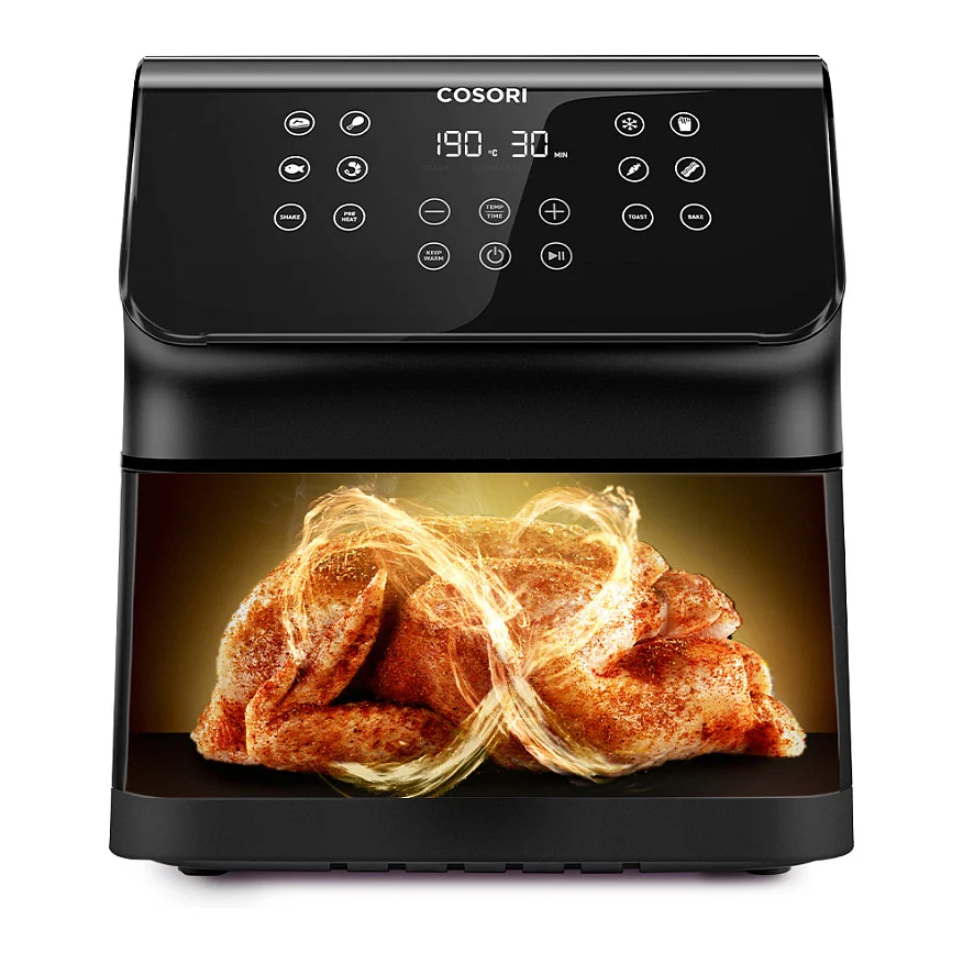 Cosori Premium II Chef Edition Einzelbild 6 2 l Eigenstaendig 1700 W Heissluftfritteuse Schwarz Kuechenkleingeraete