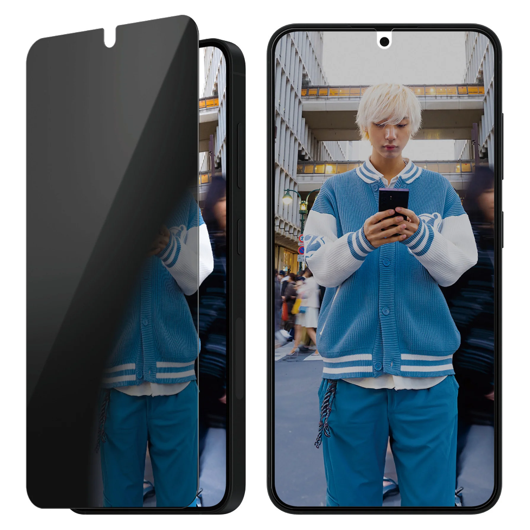 PanzerGlass   Privacy Displayschutz Samsung Galaxy S25   S24   Ultra Wide Fit Notebook & Tablet Zubehoer