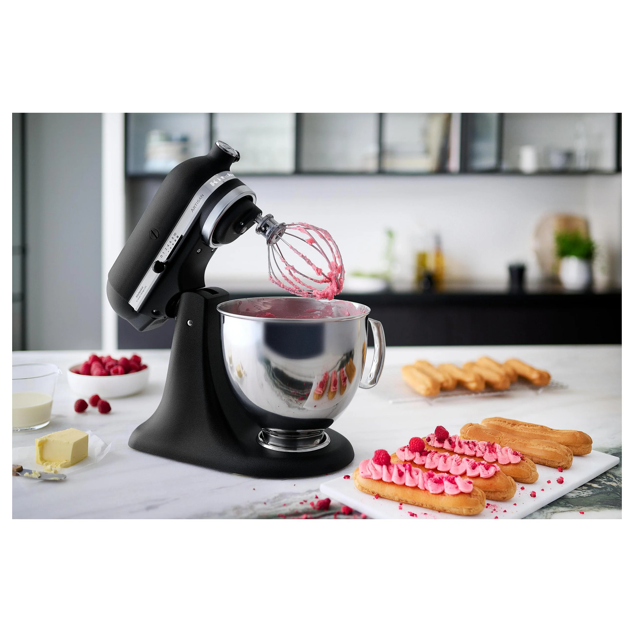 KitchenAid 5KSM175PSEBK Artisan Gusseisen Schwarz Kuechenmaschinen