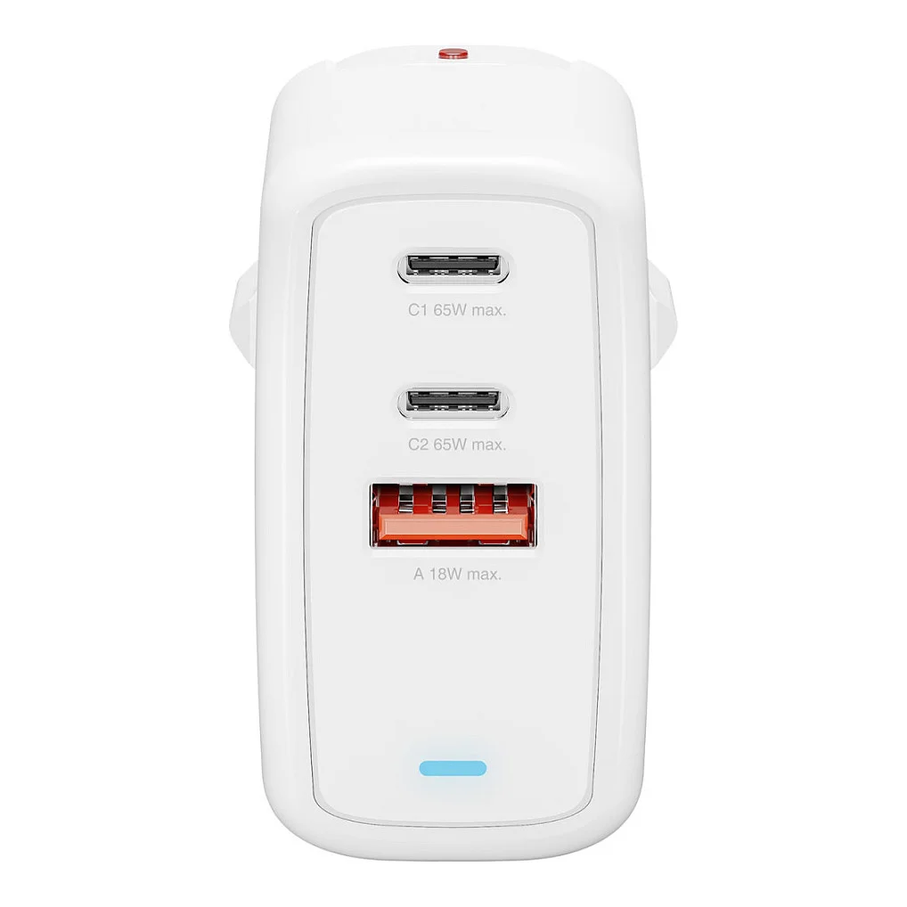 4SMARTS Ladegert GaN Flex 65W 2 USB C 1 USB A  wei Notebook & Tablet Zubehoer