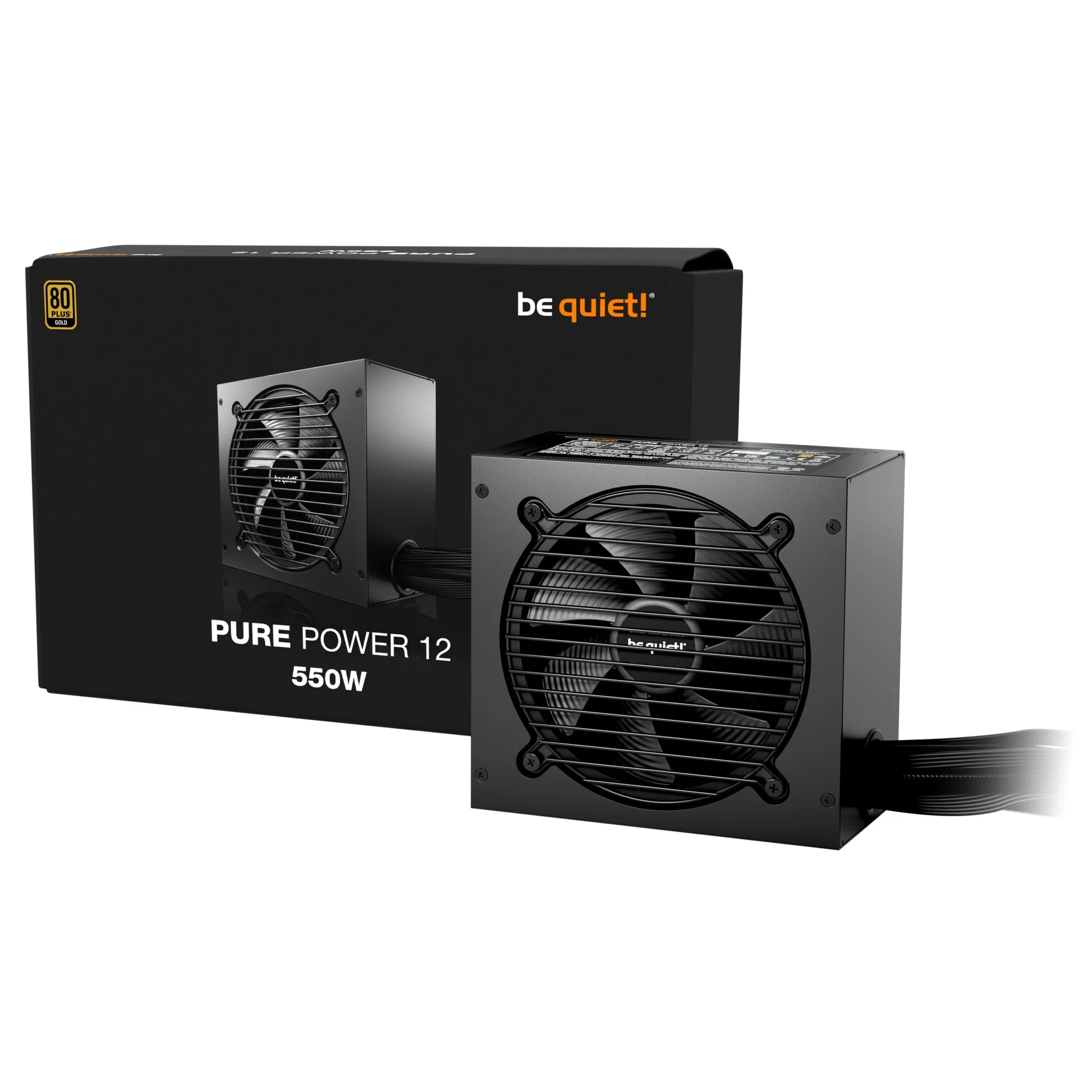 be quiet  PURE POWER 12 550W Netzteil 20 4 pin ATX ATX Schwarz Netzwerk