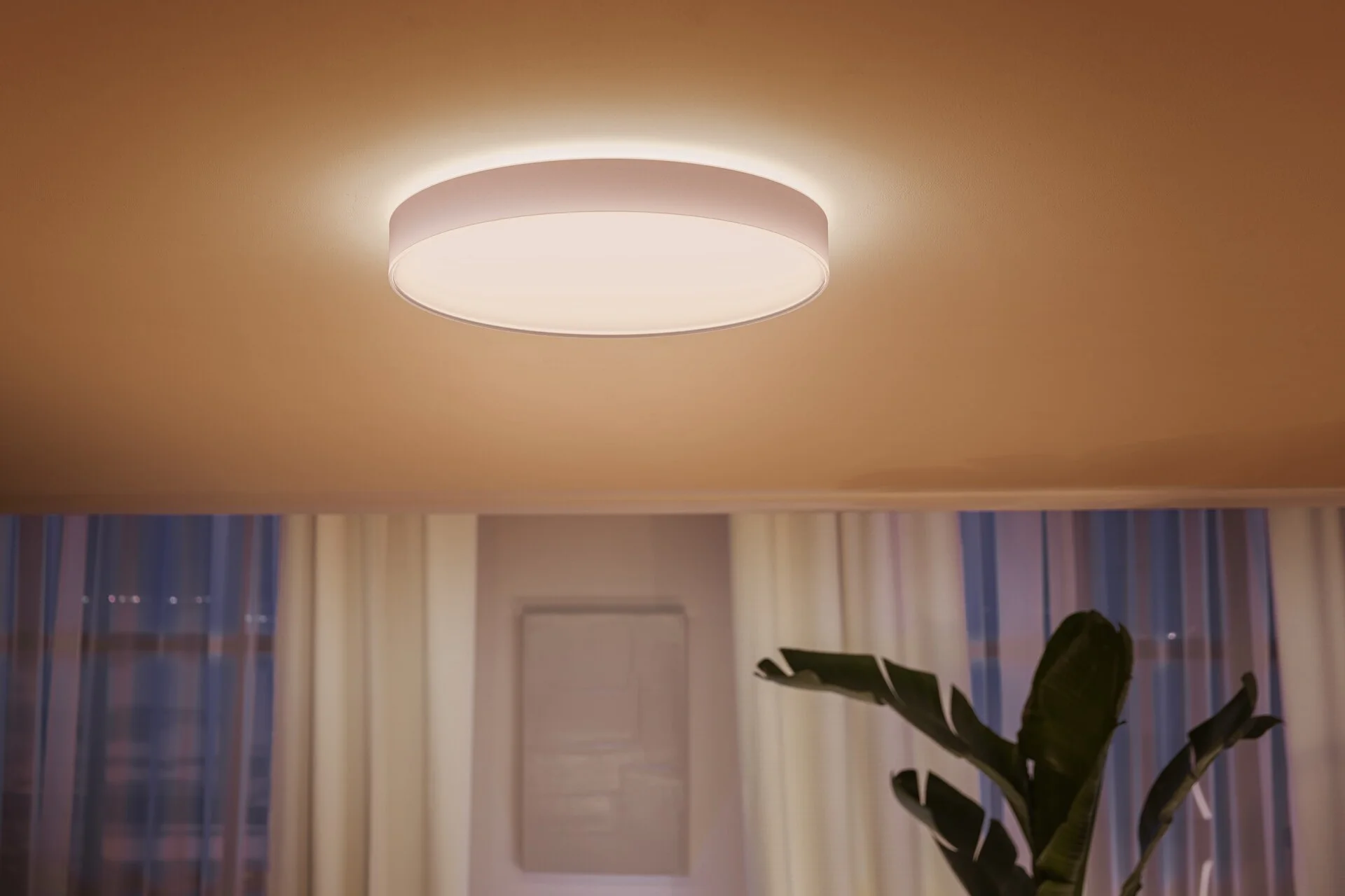 Philips Hue White ambience Enrave Deckenleuchte XL weiss   Dimmschalter Smart Home