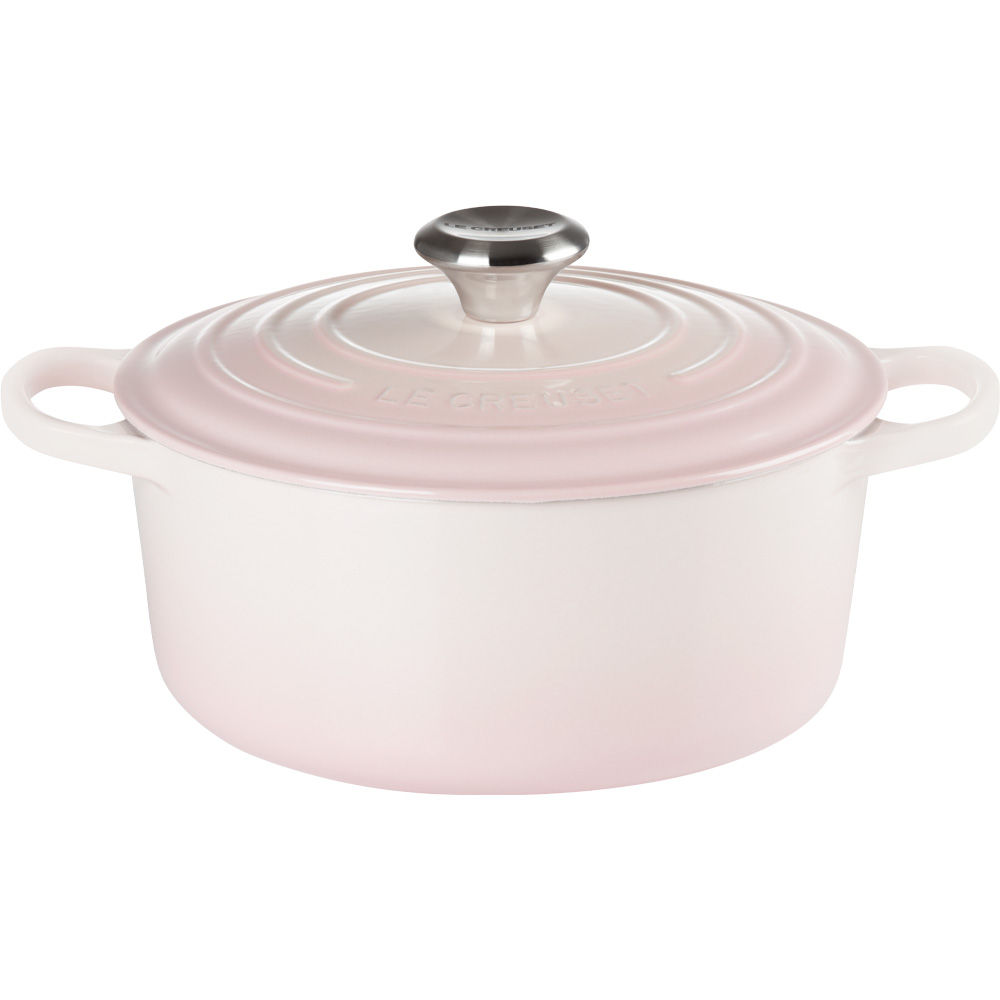 Le Creuset Braeter Signature  rund  20 cm  Shell Pink Pfannen & Toepfe