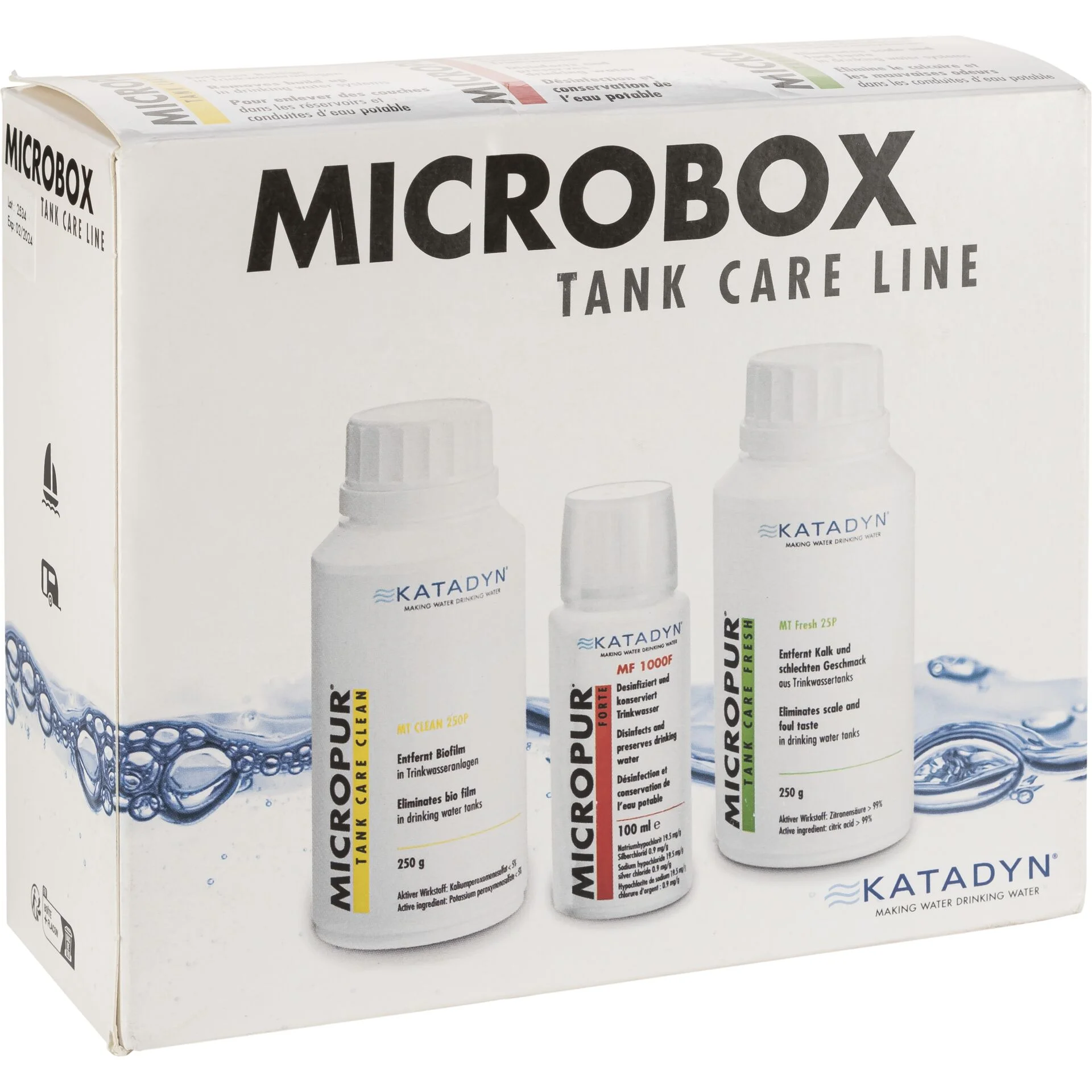 Katadyn Micropur Tank Care Line Box Tankpflege Camping