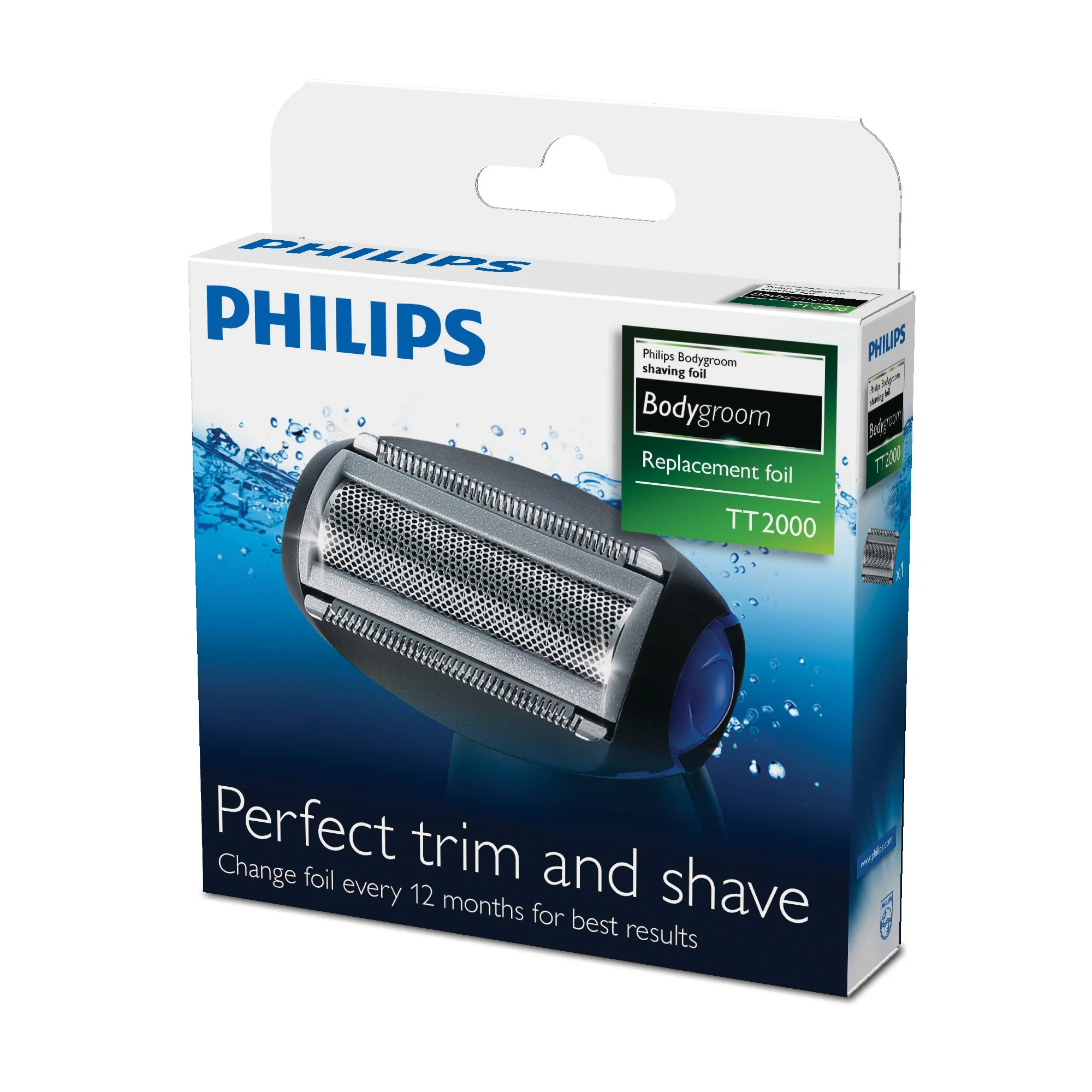 Philips BodyGroom Ersatzscherfolie TT2000 43 Ersatzscherfolie Koerperpflege