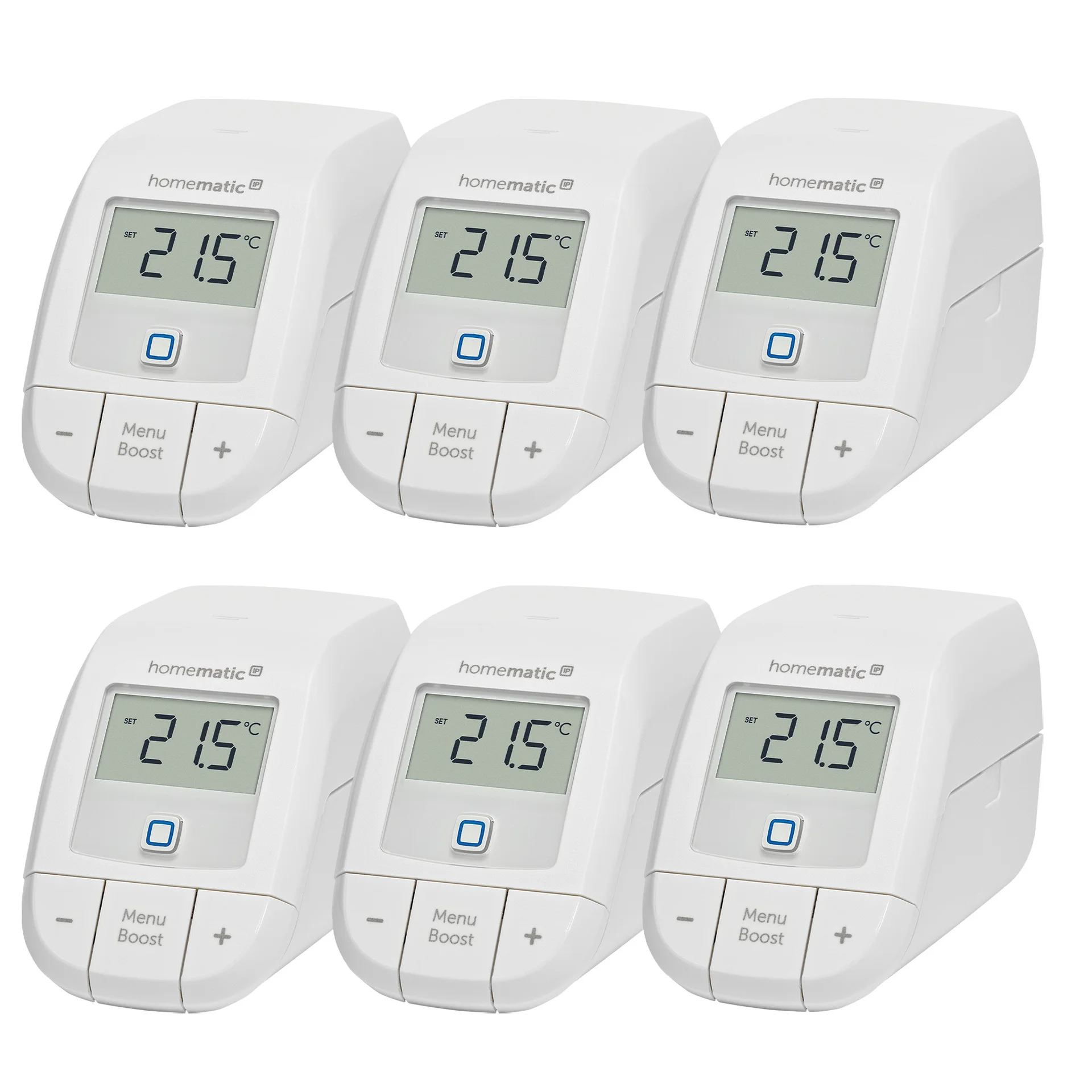 eQ 3 Homematic IP Heizkoerperthermostat   basic 6er Set Heizkoerperthermostate Heizungssteuerung