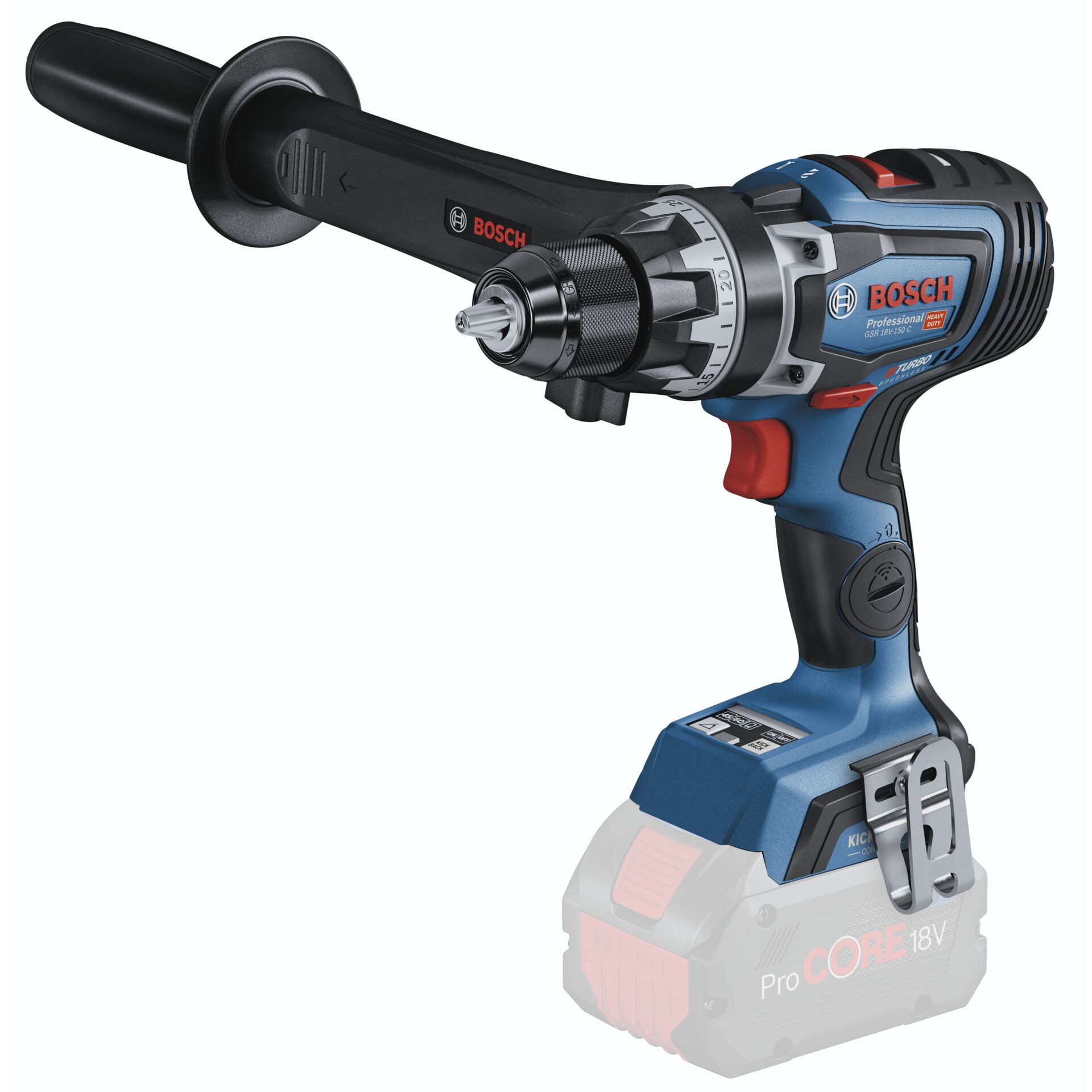 Bosch GSR 18V 150 C Professional 2200 RPM Ohne Schluessel 2 1 kg Schwarz  Blau  Rot Bohrer & Schrauber