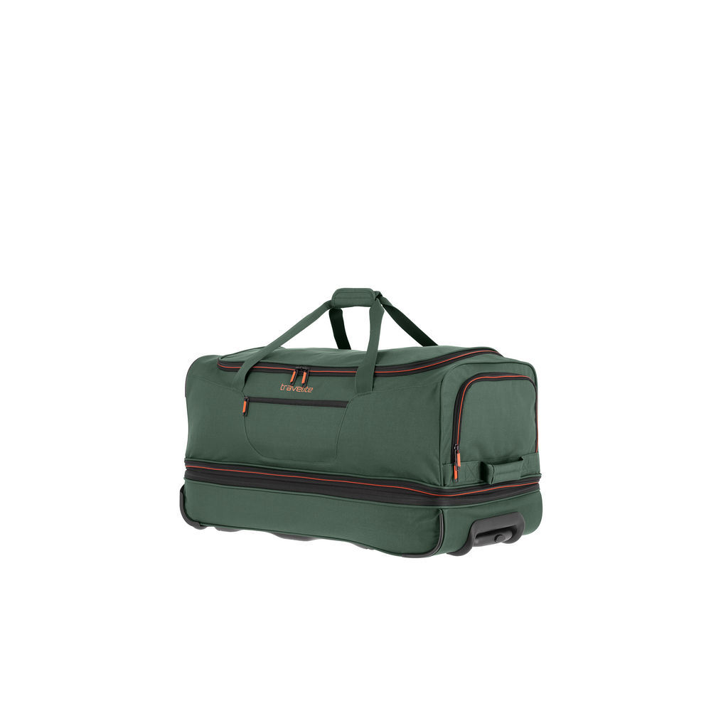 TRAVELITE Rollenreisetasche L Basics mit Dehnfalte  dunkelgruen Taschen & Rucksaecke