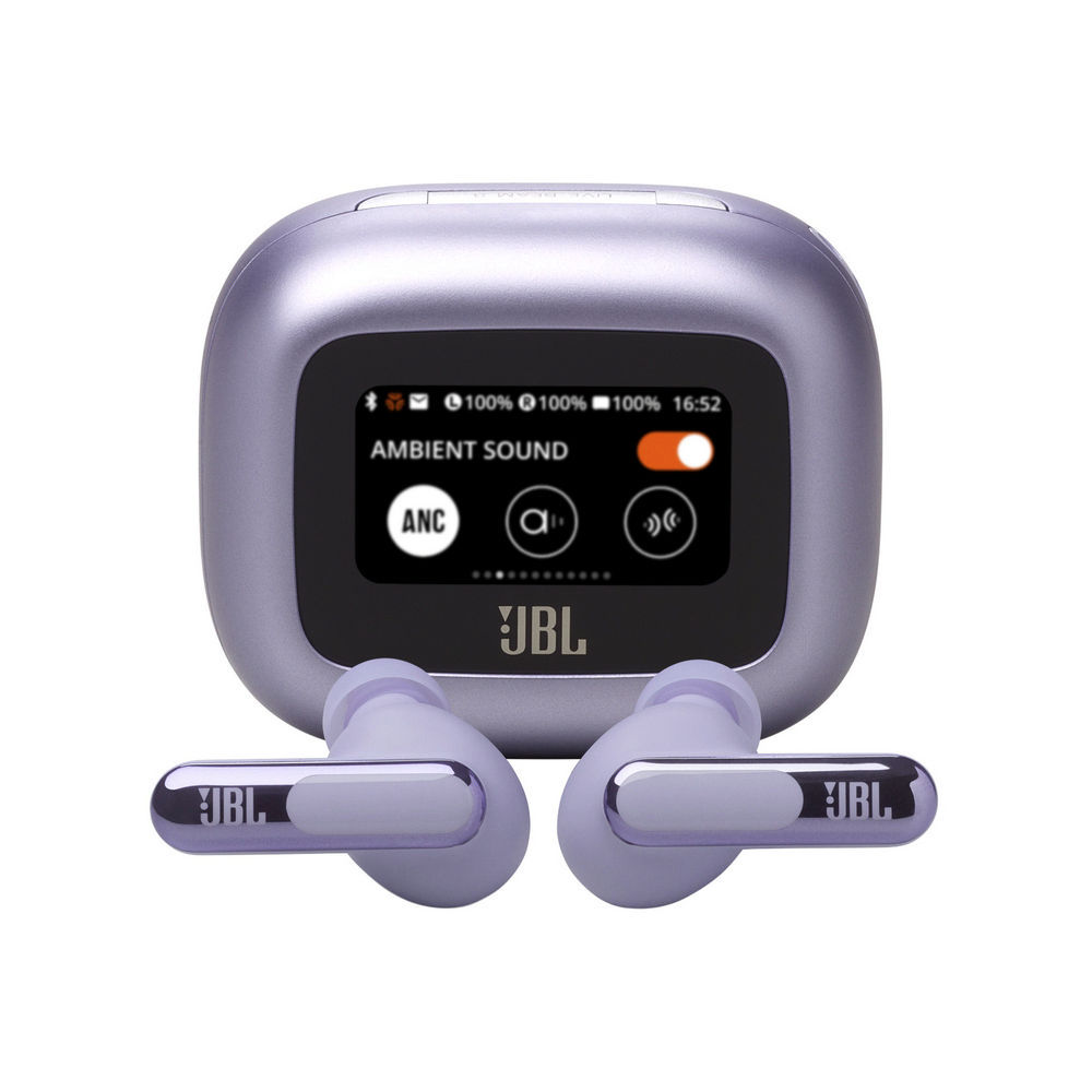 JBL Noise Canceling Earbuds LIVE Beam 3  Wireless Charging  Smart Case  Lila Kopfhoerer