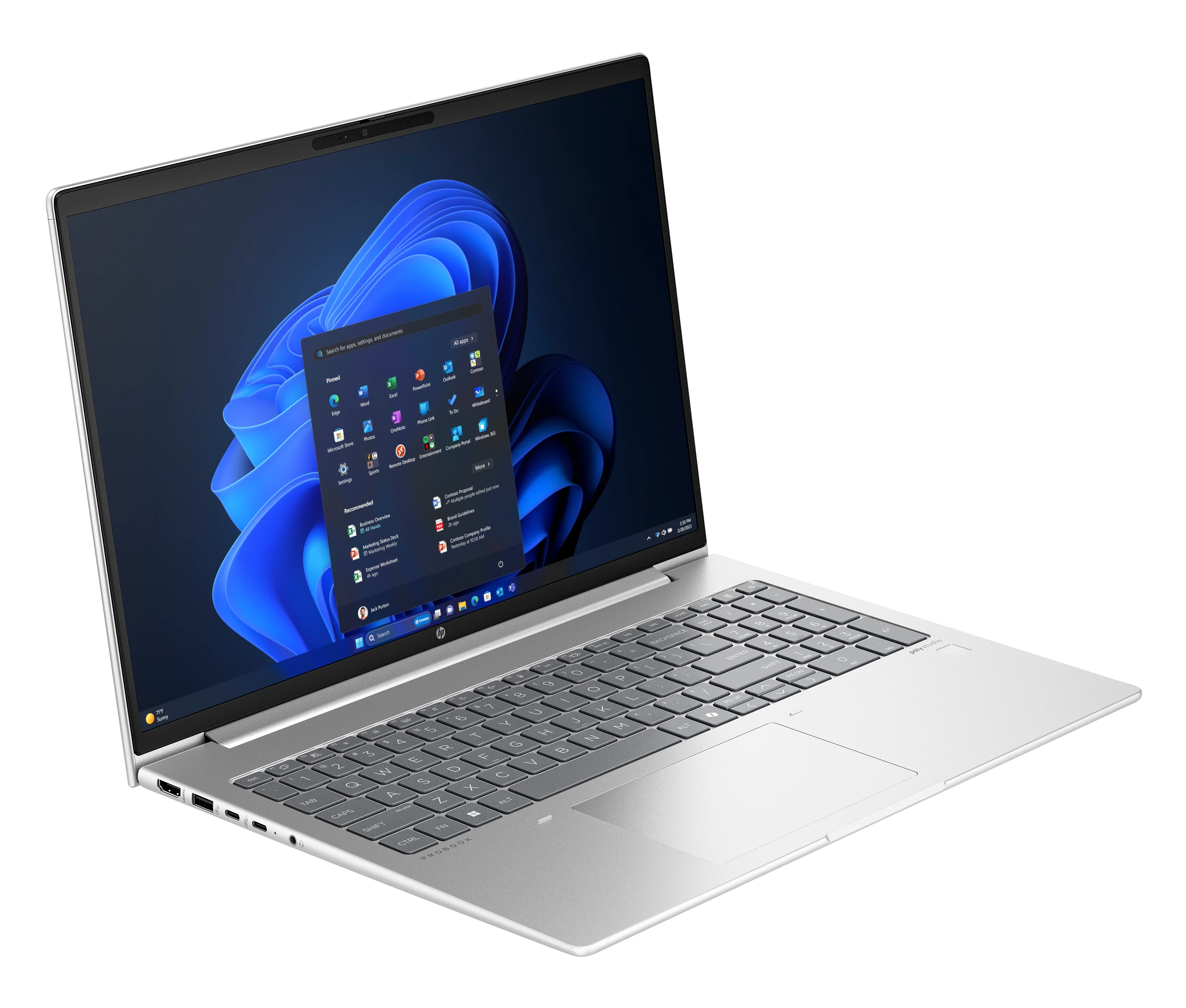 HP ProBook 460 G11 Intel Core Ultra 5 125U Laptop 40 6 cm  16   WUXGA 16 GB DDR5 SDRAM 1 TB SSD Wi Fi 6E  802 11ax  Windows 11 Pro Silber Notebooks & E-Book Reader