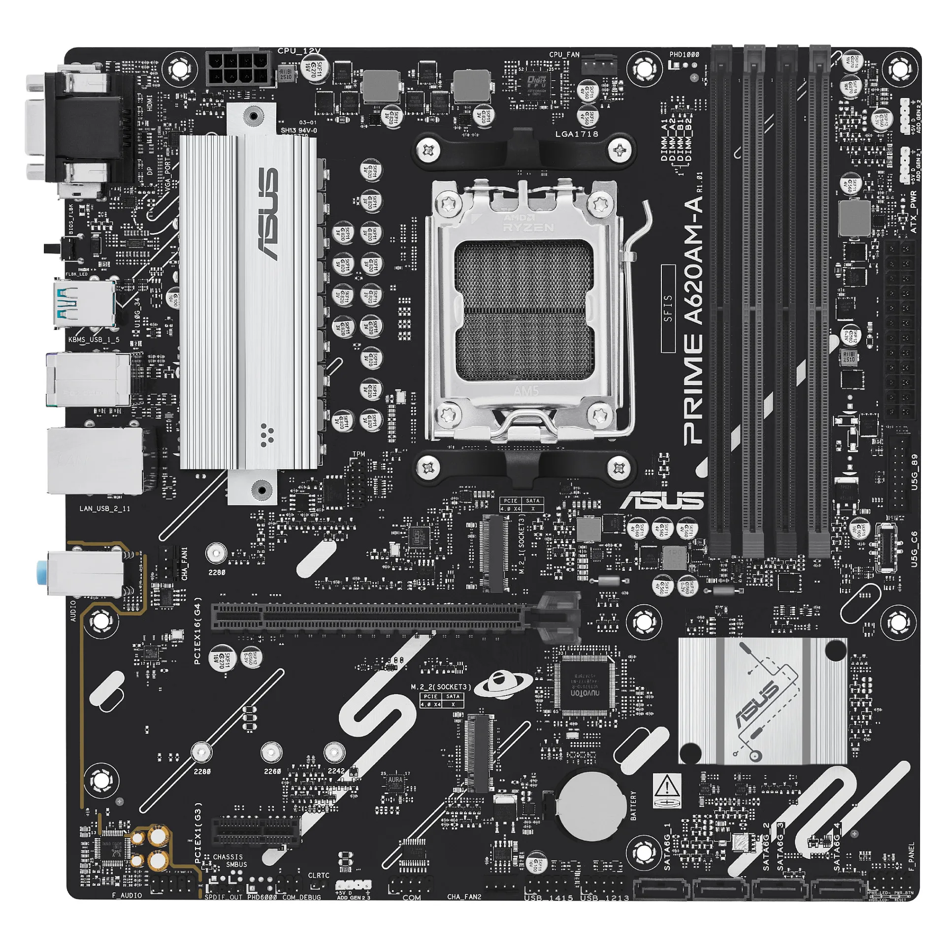 ASUS PRIME A620AM A CSM AMD A620A Sockel AM5 micro ATX PC-Komponenten