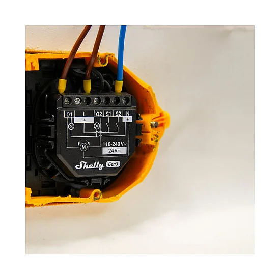 Shelly Relais Zoll2PM Gen3Zoll WLAN max  16A 2 Kanaele BT Messfunktion Unterputz Smart Home Zubehoer