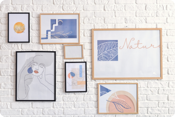 Dekorativer Bilderrahmen in klassischem Stil.